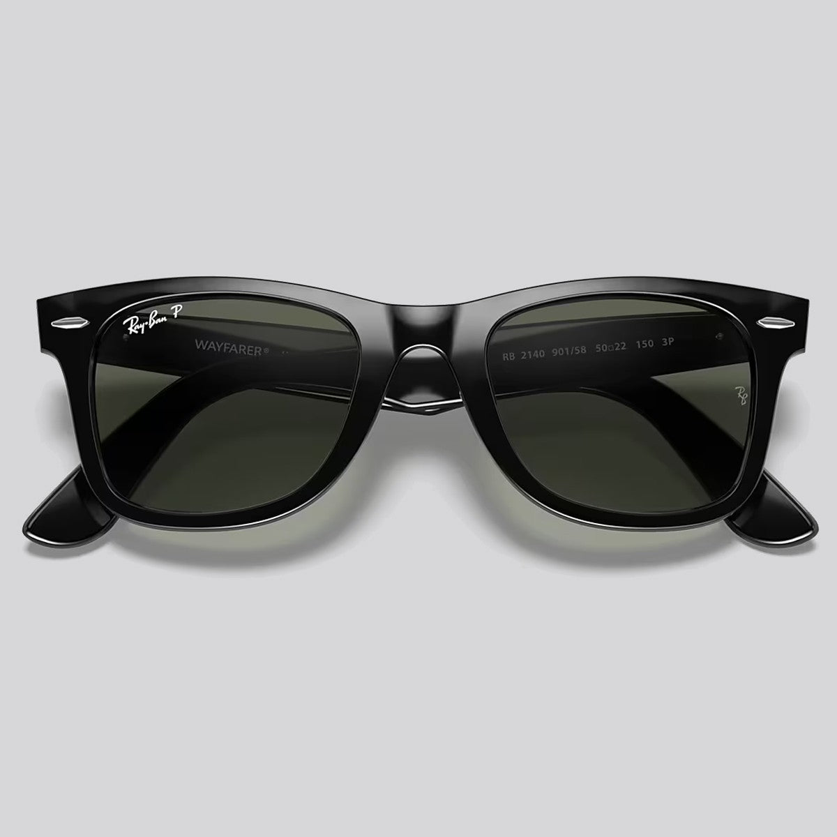 Lentes de Sol Ray-Ban Wayfarer XXL Black / Green Polarizado