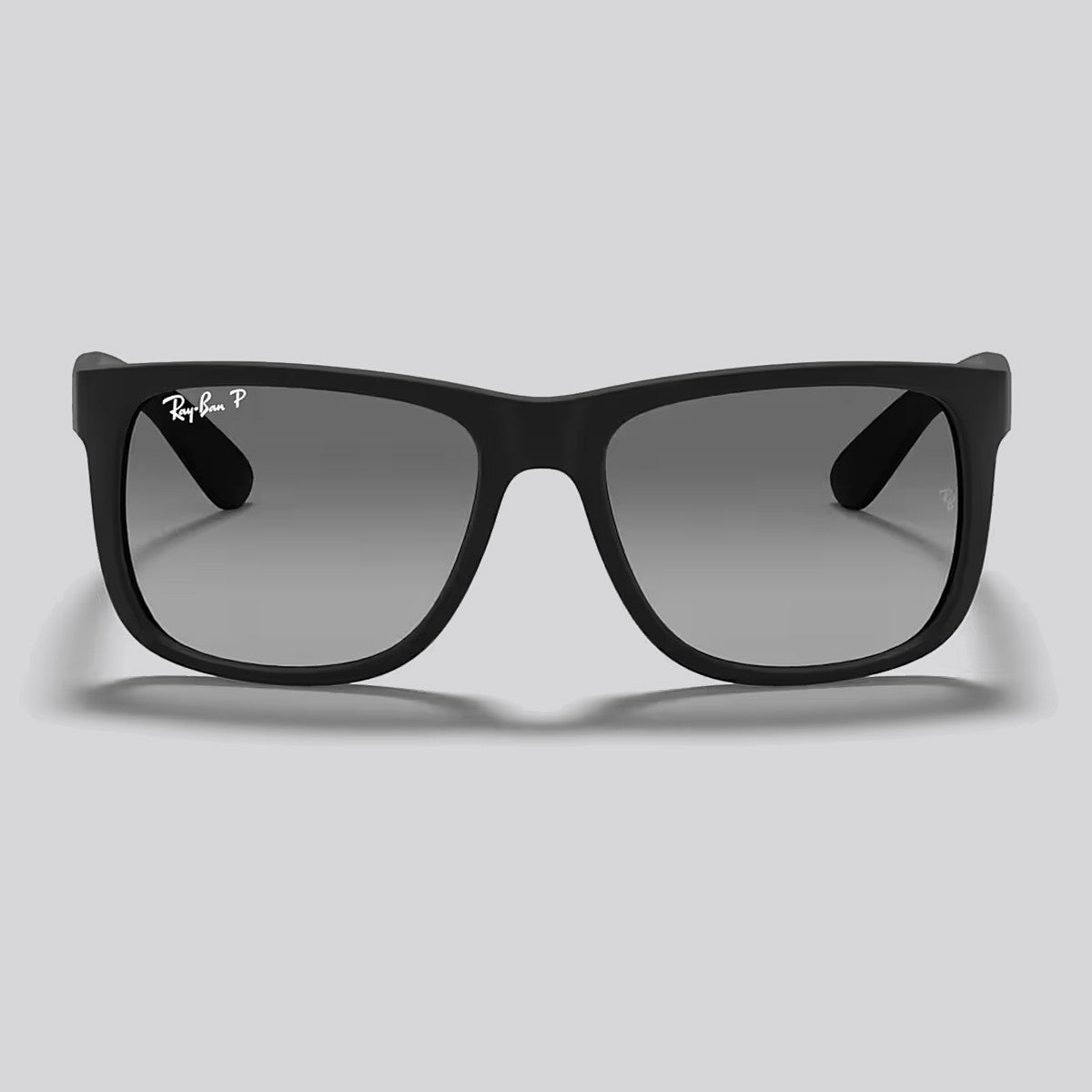 Lentes de Sol Ray-Ban Justin Rubber Black / Grey Gradient Polarizado