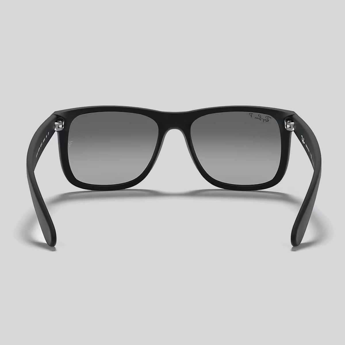 Lentes de Sol Ray-Ban Justin Rubber Black / Grey Gradient Polarizado