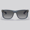 Lentes de Sol Ray-Ban Justin XS Translucent Blue / Grey Polarizado