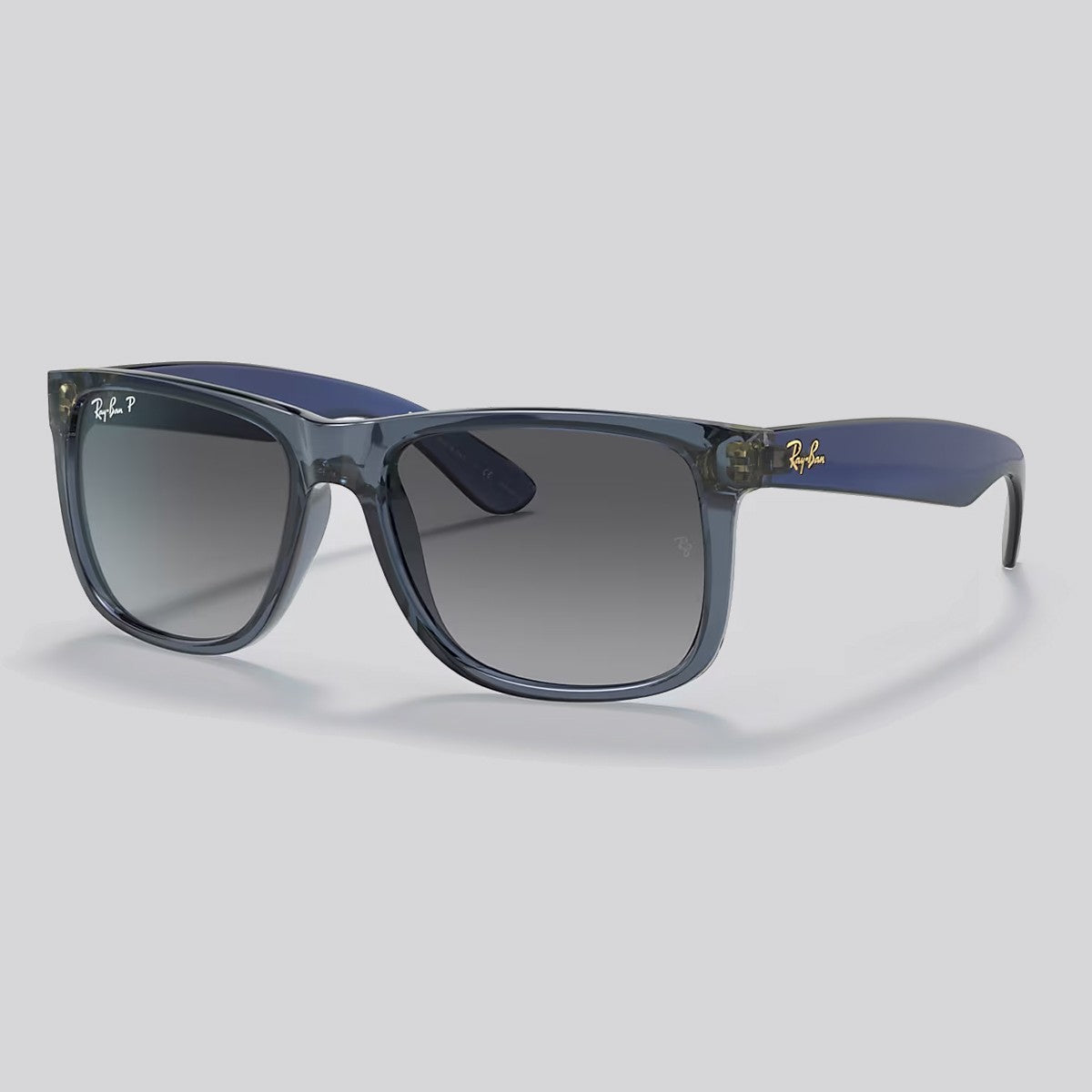 Lentes de Sol Ray-Ban Justin XS Translucent Blue / Grey Polarizado