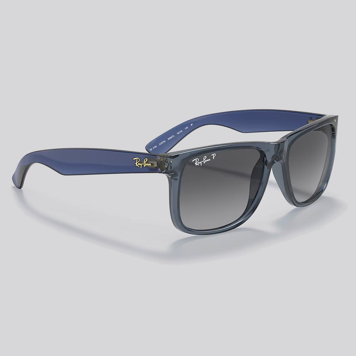 Lentes de Sol Ray-Ban Justin XS Translucent Blue / Grey Polarizado