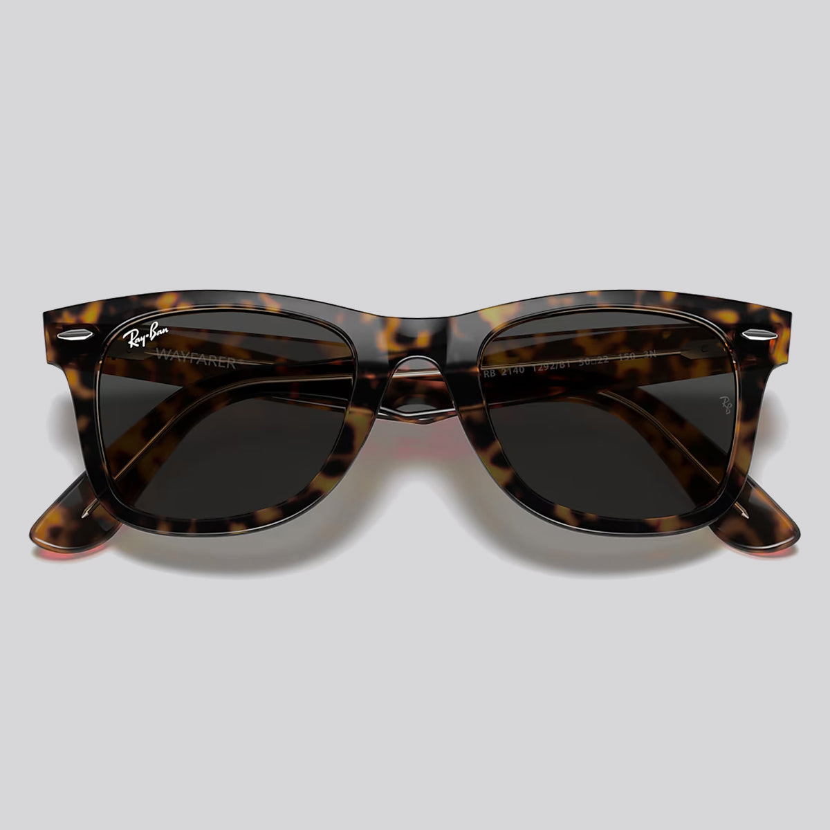Lentes de Sol Ray-Ban Wayfarer Havana on Transparent Brown / Dark Grey Ray-Ban