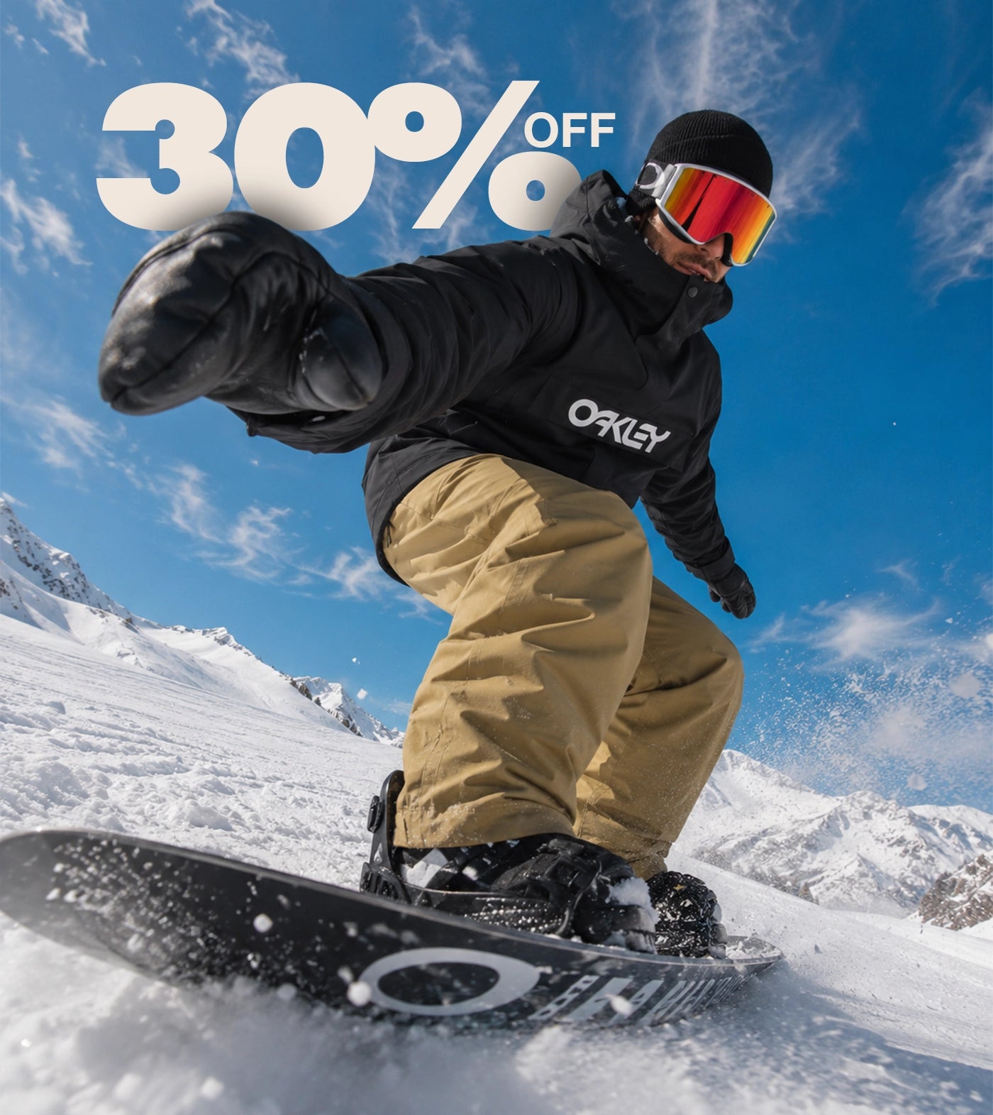 LLUVIA ACÁ, NIEVE ARRIBA.
30% OFF EN TU EQUIPO DE NIEVE.